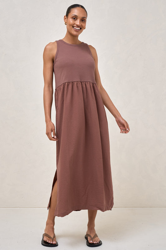 Serenade Midi Dress - Aubergine