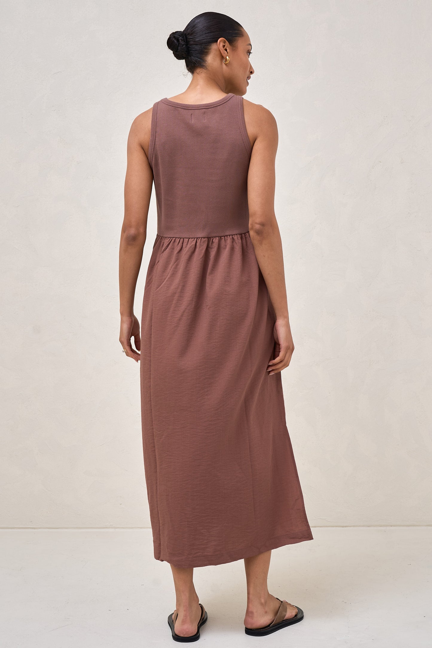 Serenade Midi Dress - Aubergine