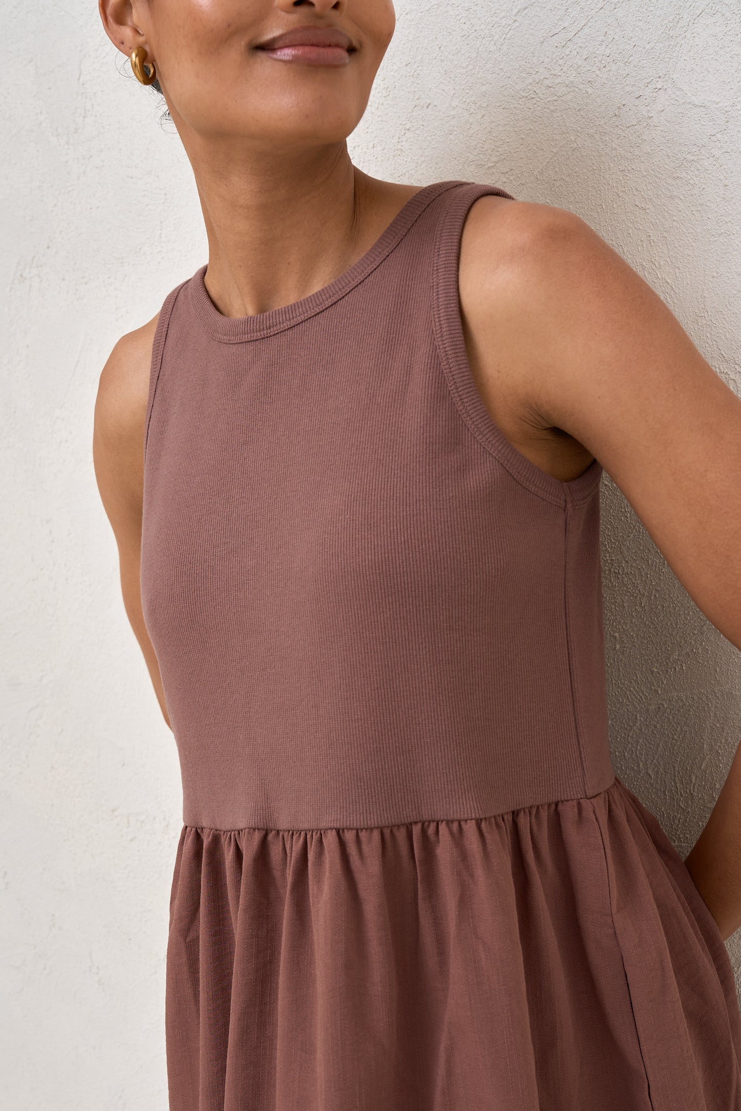 Serenade Midi Dress - Aubergine