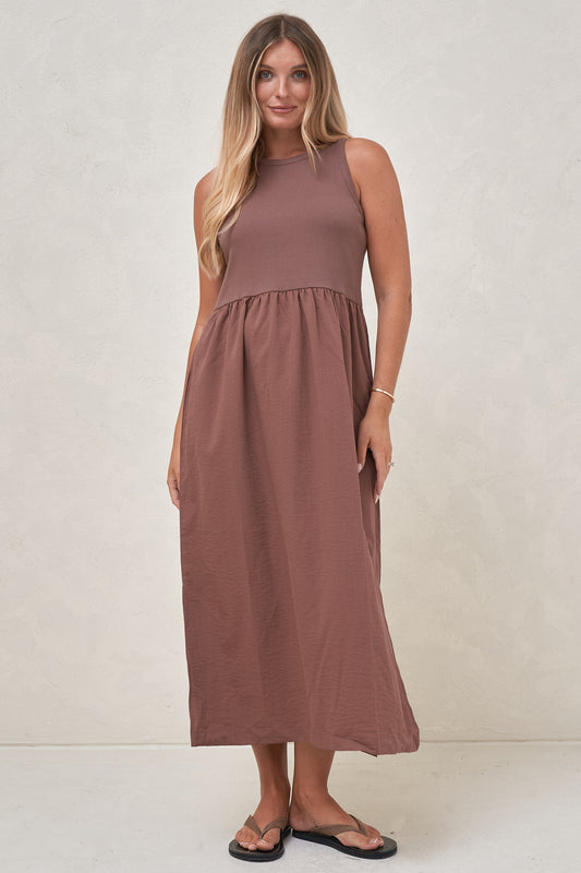 Serenade Midi Dress - Aubergine