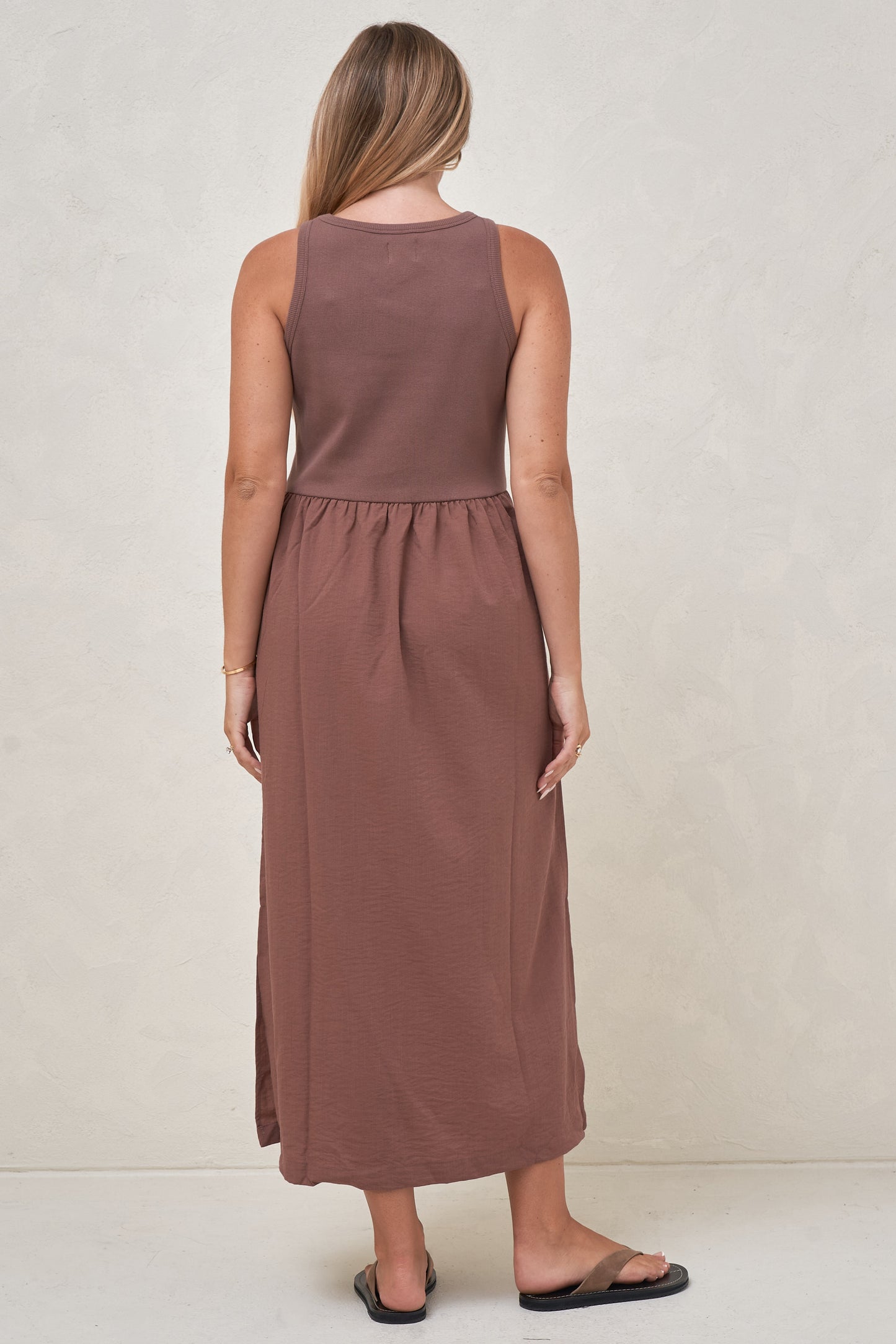 Serenade Midi Dress - Aubergine