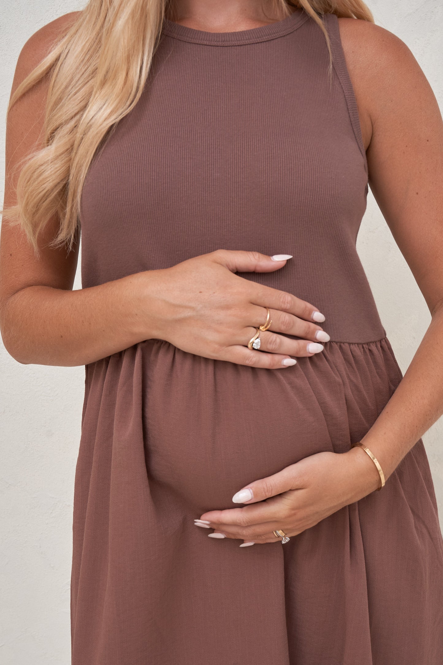 Serenade Midi Dress - Aubergine