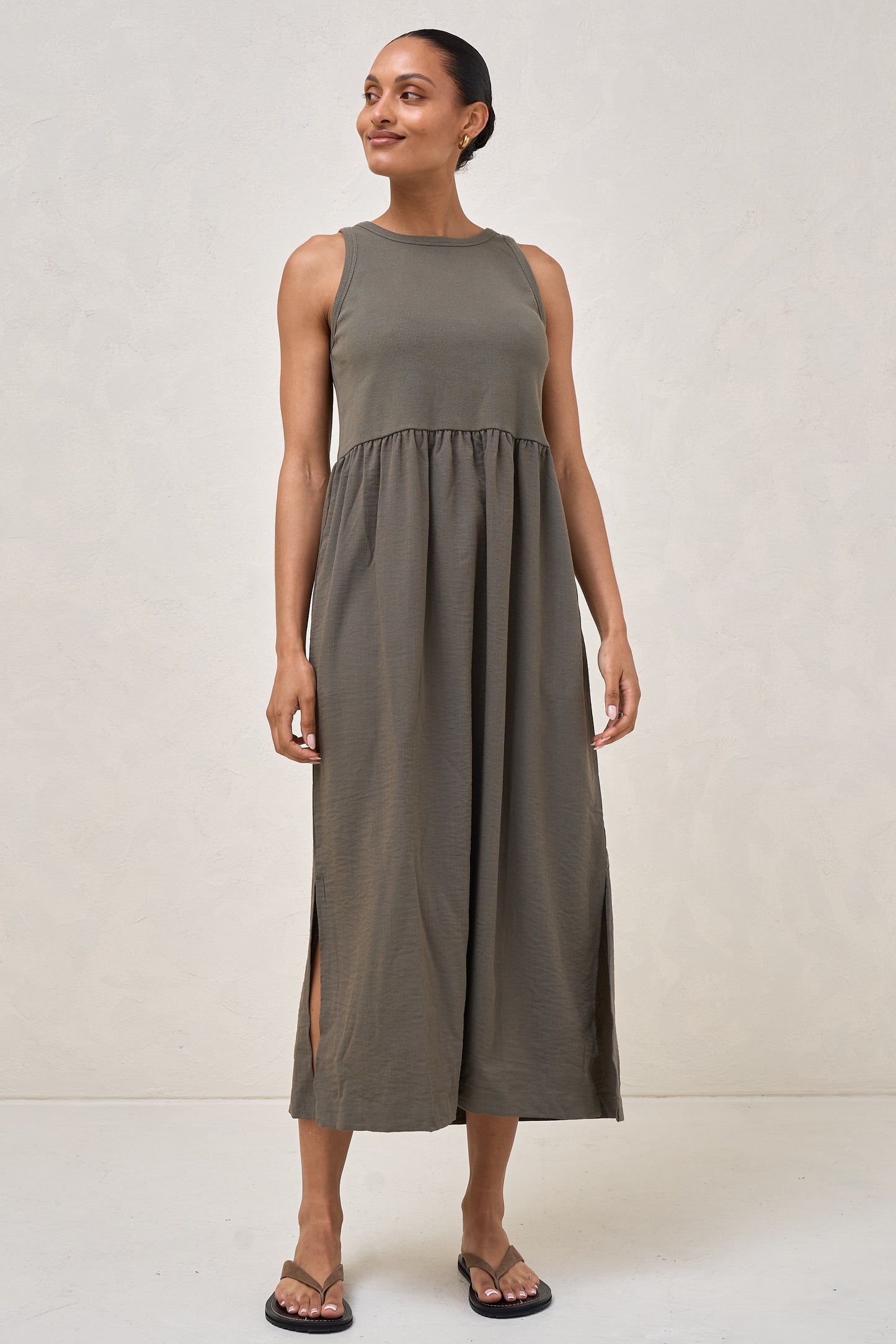 Serenade Midi Dress - Pine