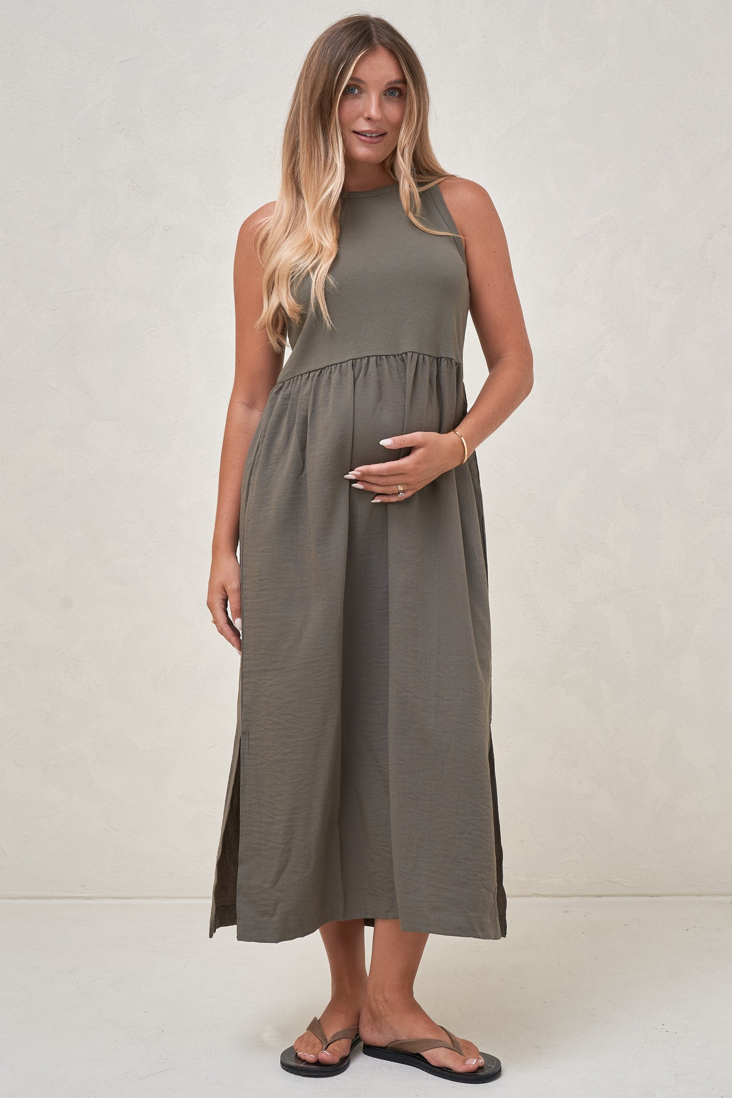 Serenade Midi Dress - Pine