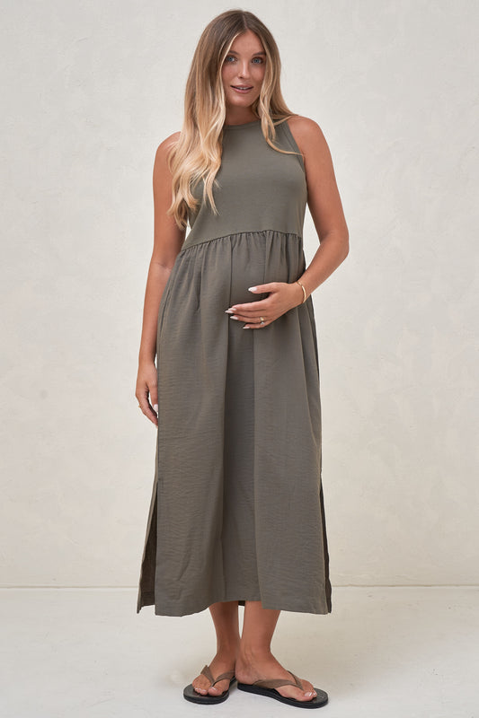 Serenade Midi Dress - Pine