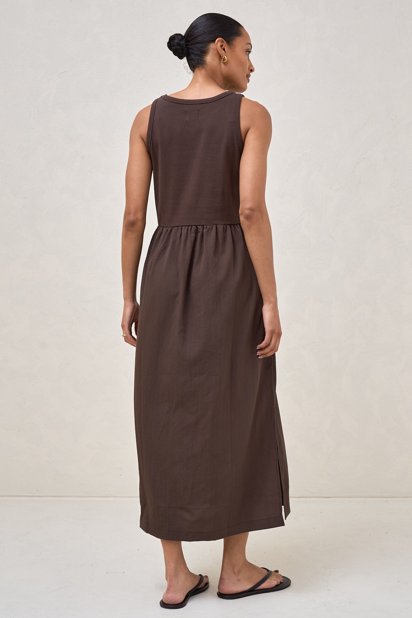 Serenade Midi Dress - Chocolate