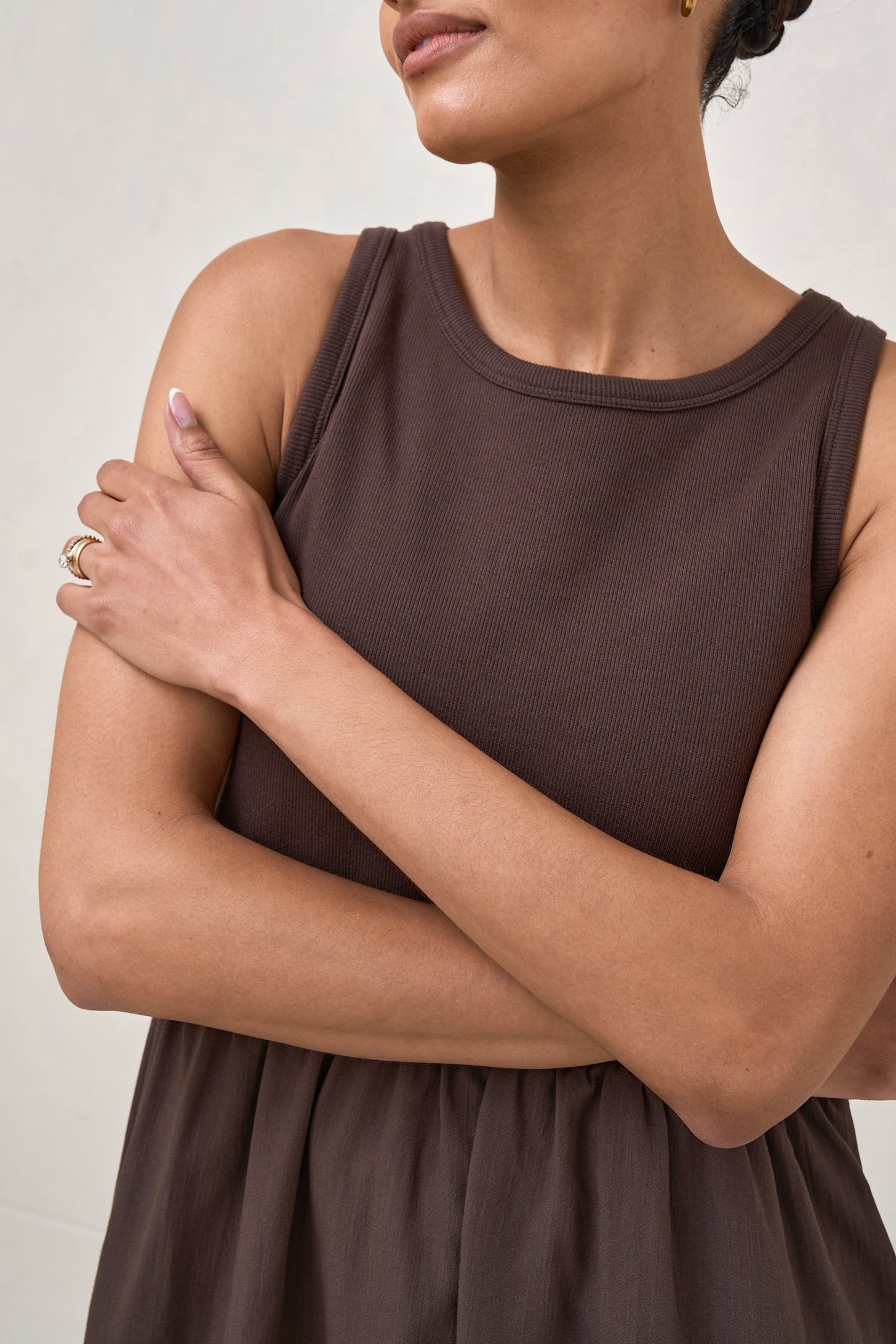 Serenade Midi Dress - Chocolate