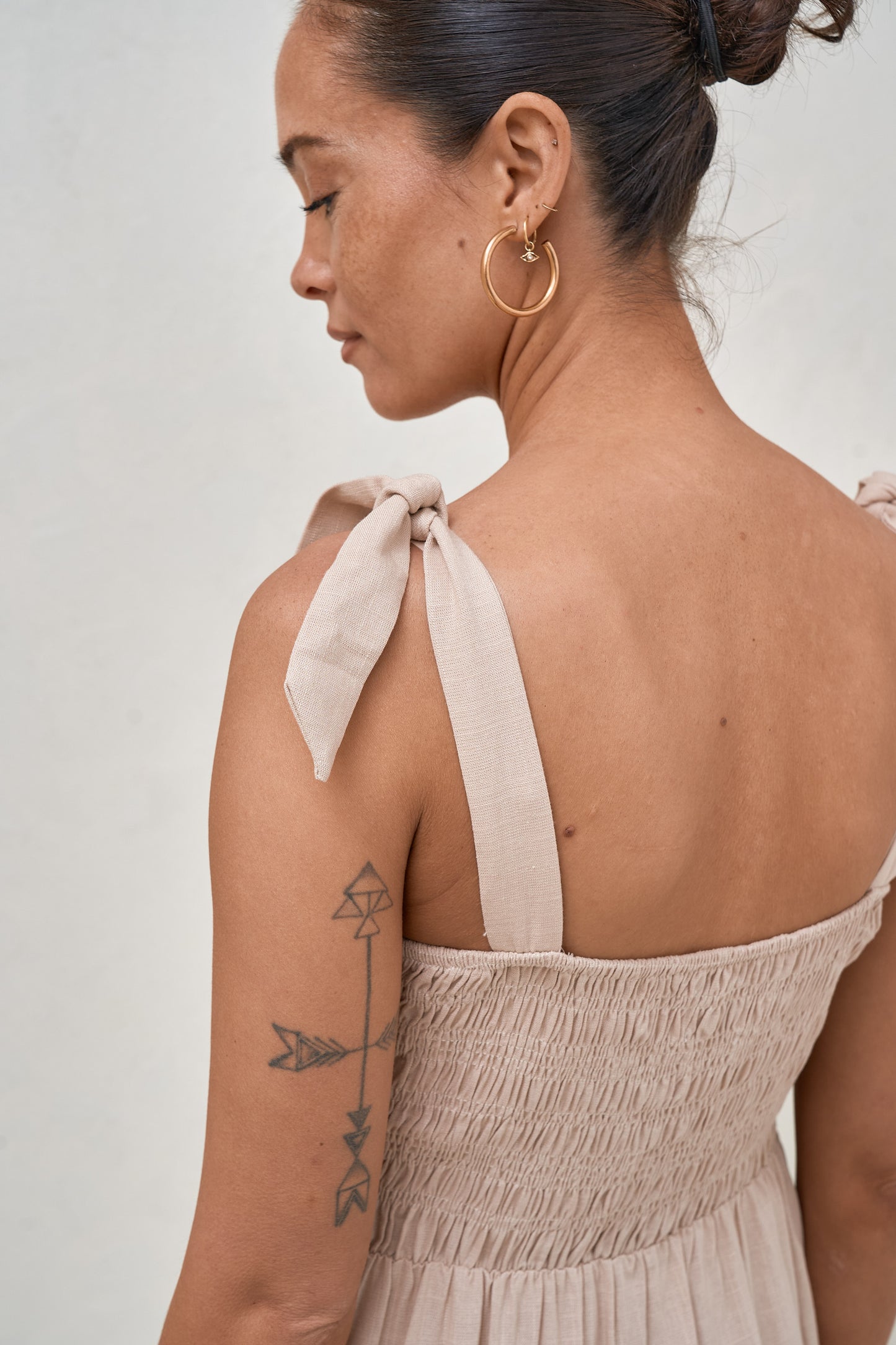 Breeze Along Midi Dress - Natural