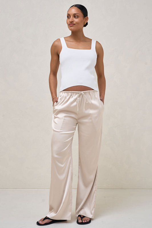 About That Base Knit Crop  - White