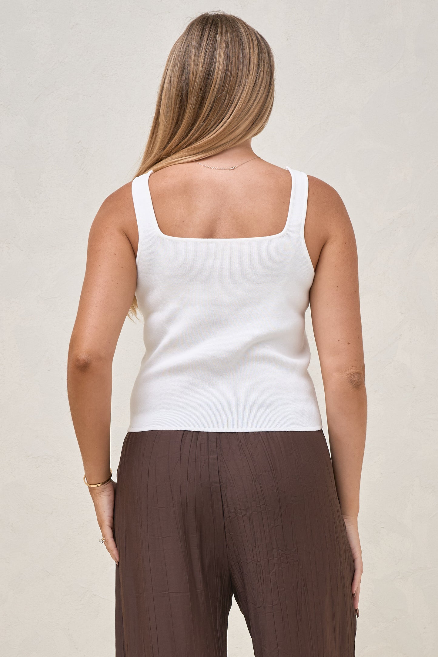 About That Base Knit Crop  - White