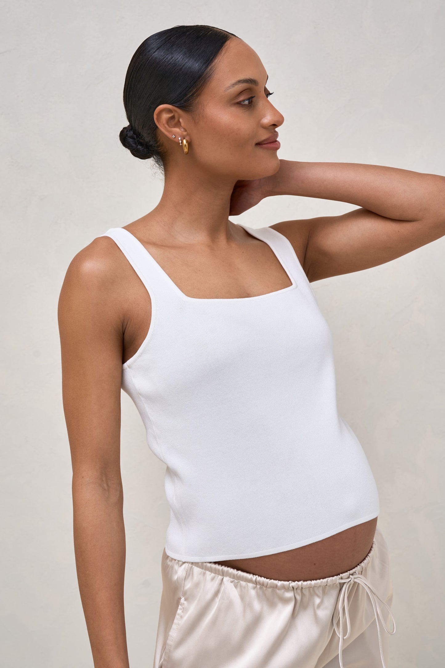 About That Base Knit Crop  - White