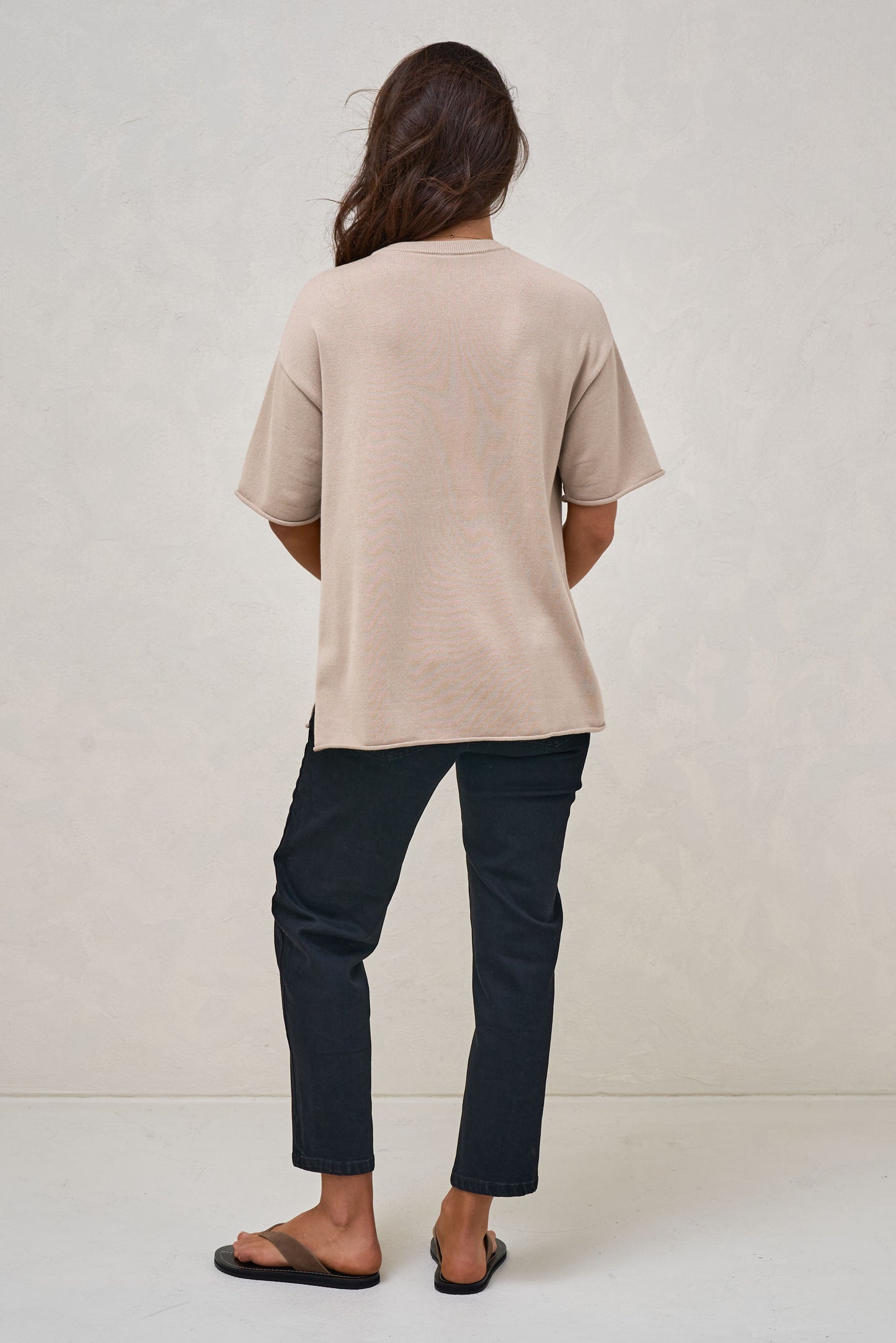 Cloud Nine Knit Tee - Oatmeal*