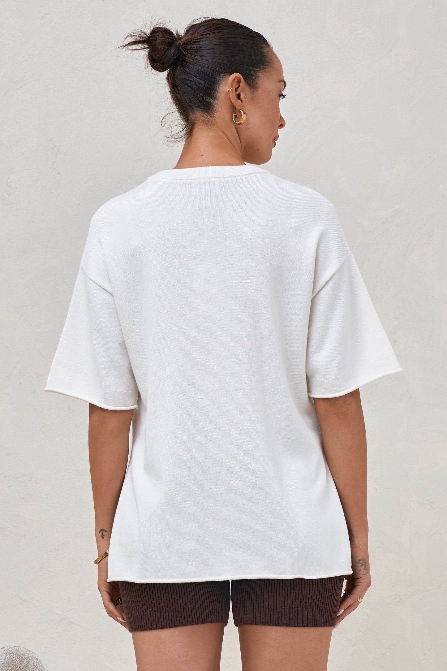 Cloud Nine Knit Tee - Ivory