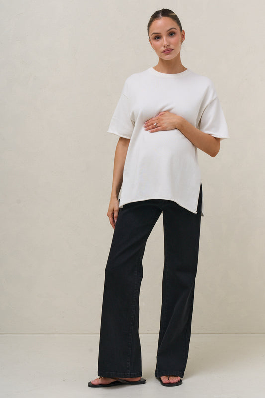 Cloud Nine Knit Tee - Ivory