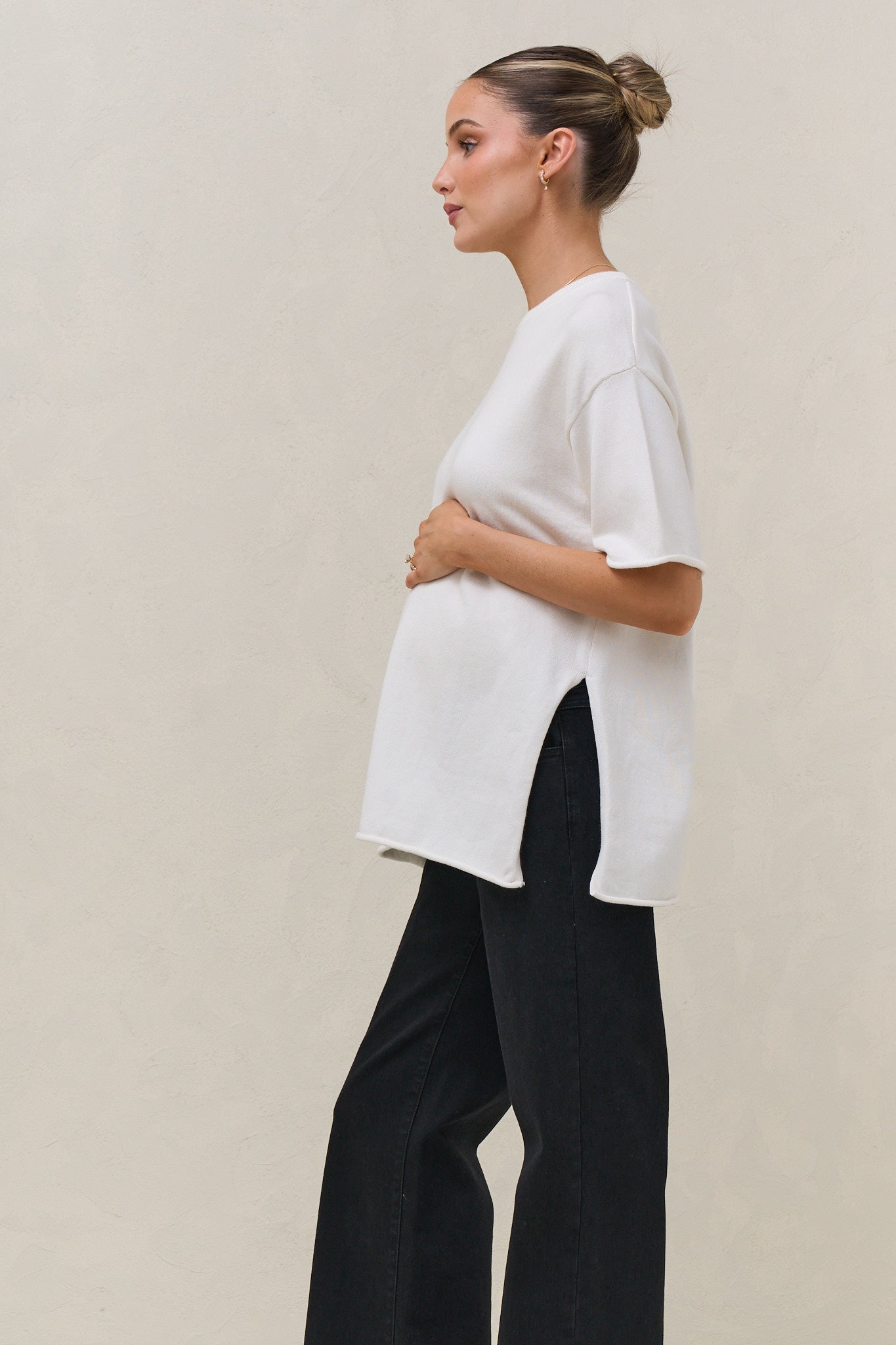 Cloud Nine Knit Tee - Ivory