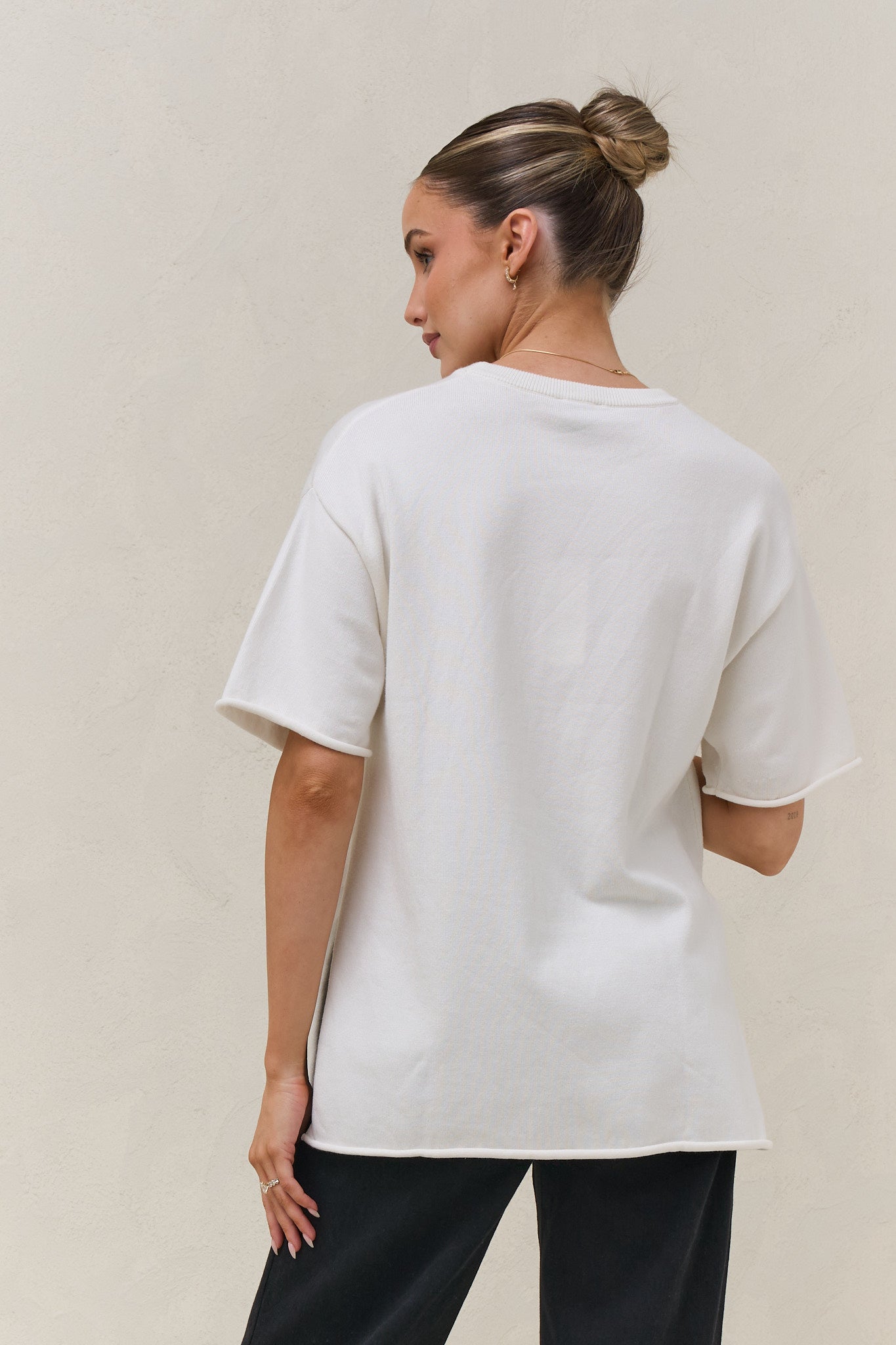 Cloud Nine Knit Tee - Ivory