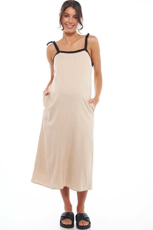 linen maternity dress 1