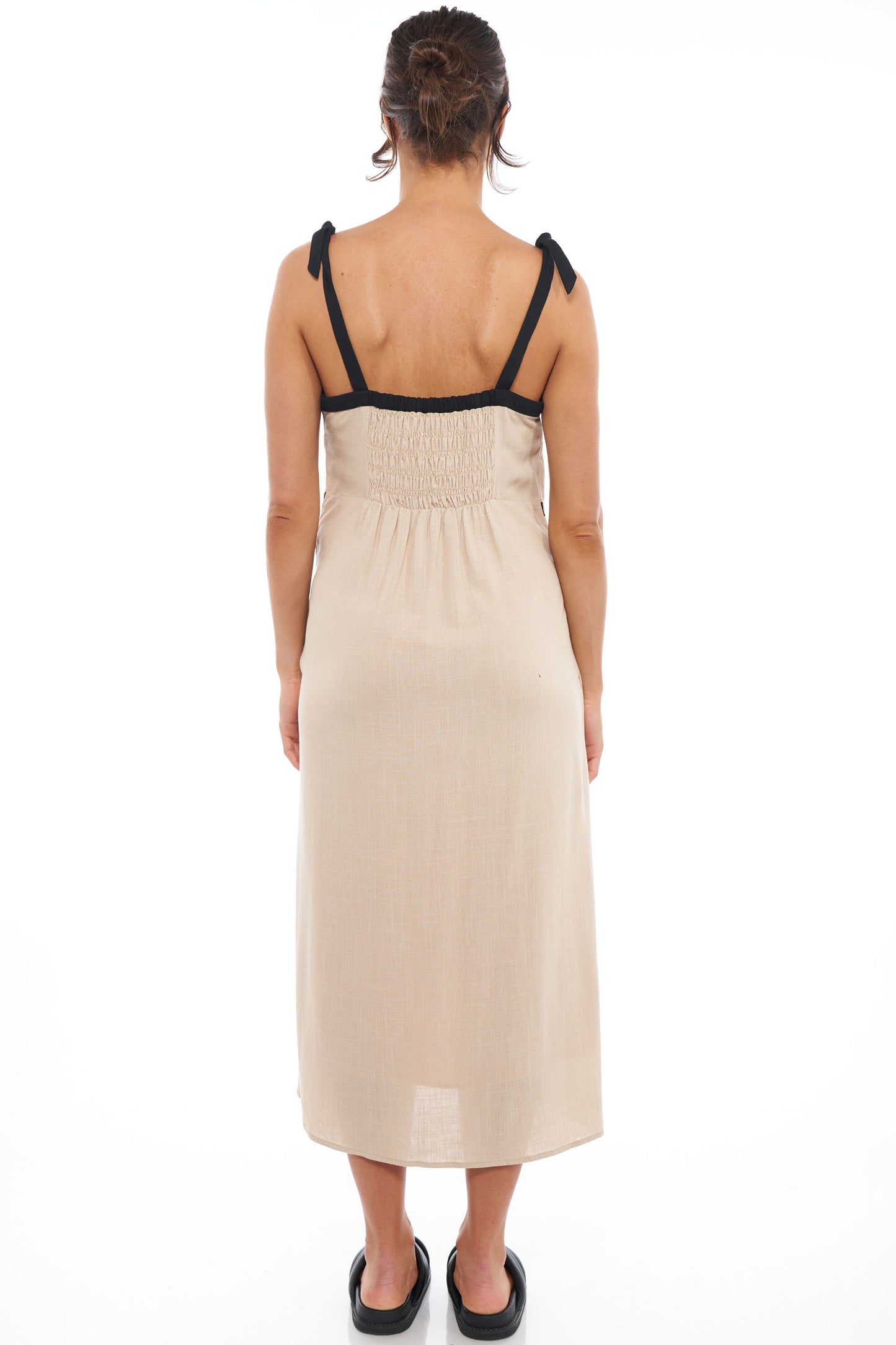 Linen maternity dress 4