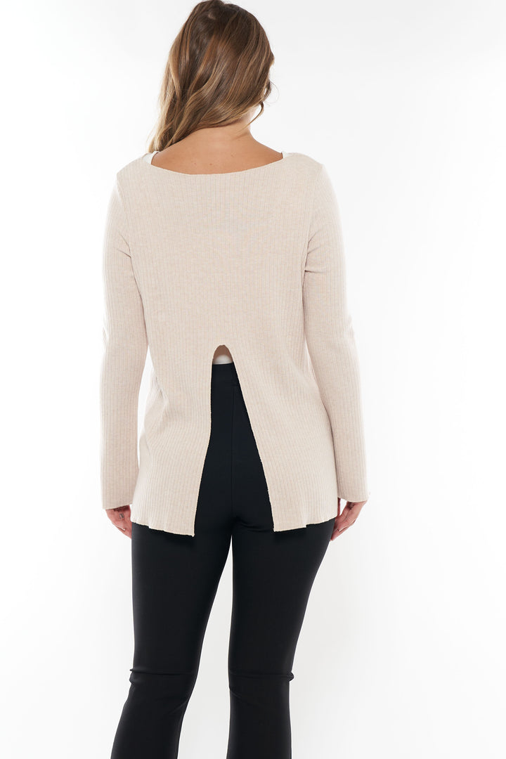 maternity long sleeve reversible top -3