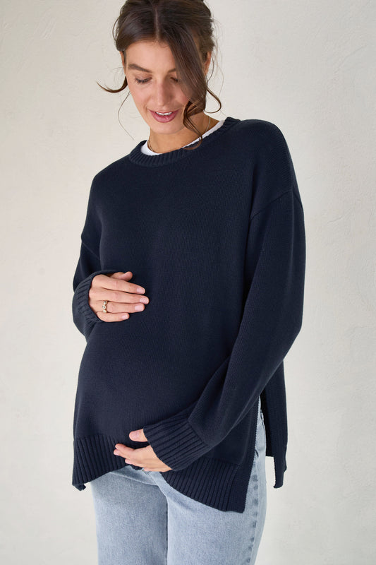  navy-maternity-knit-jumper-1