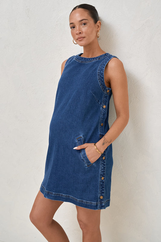 Short Story Denim Dress - Indigo