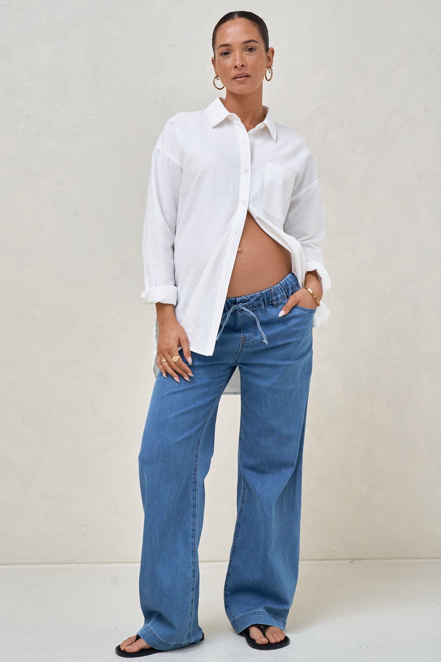 Frequent Wide Leg Jean -Blue
