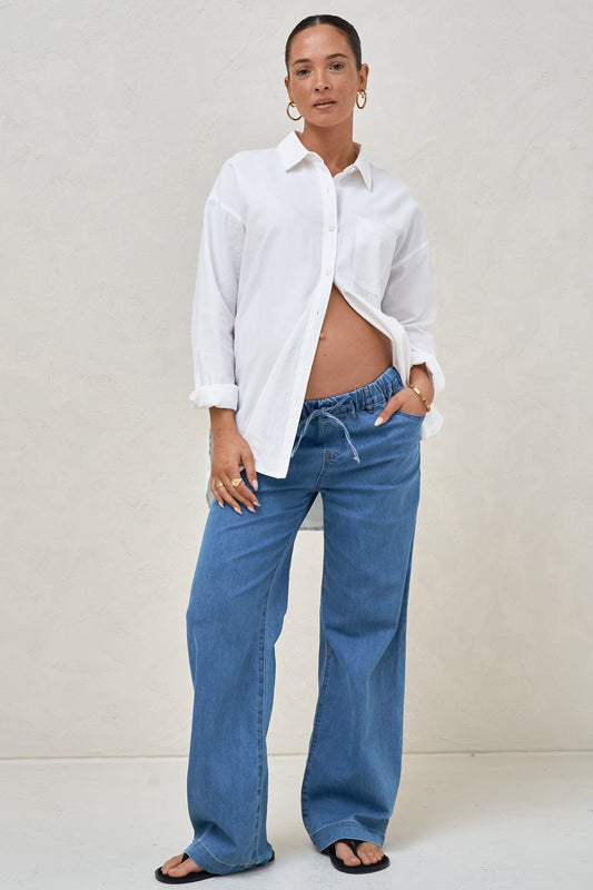 Frequent Wide Leg Jean -Blue