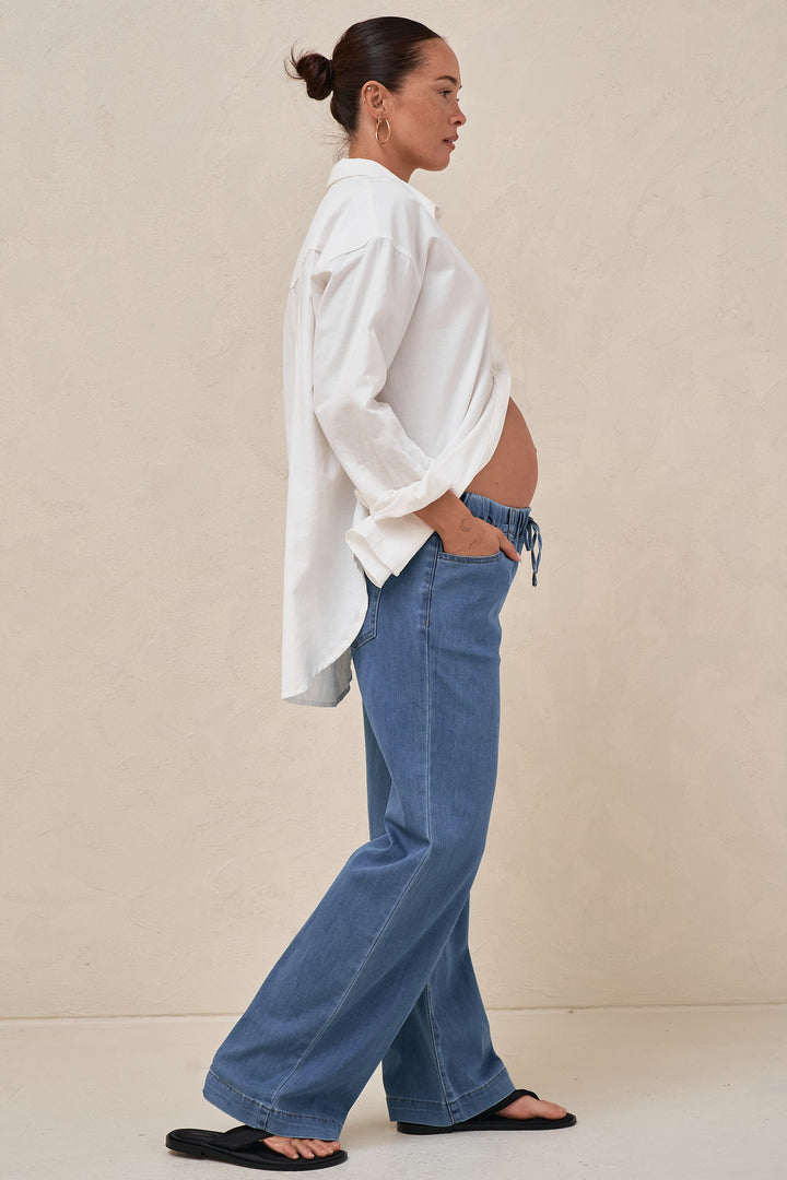 Maternity Under-bump Jeans – BAE The Label Australia - Main Image