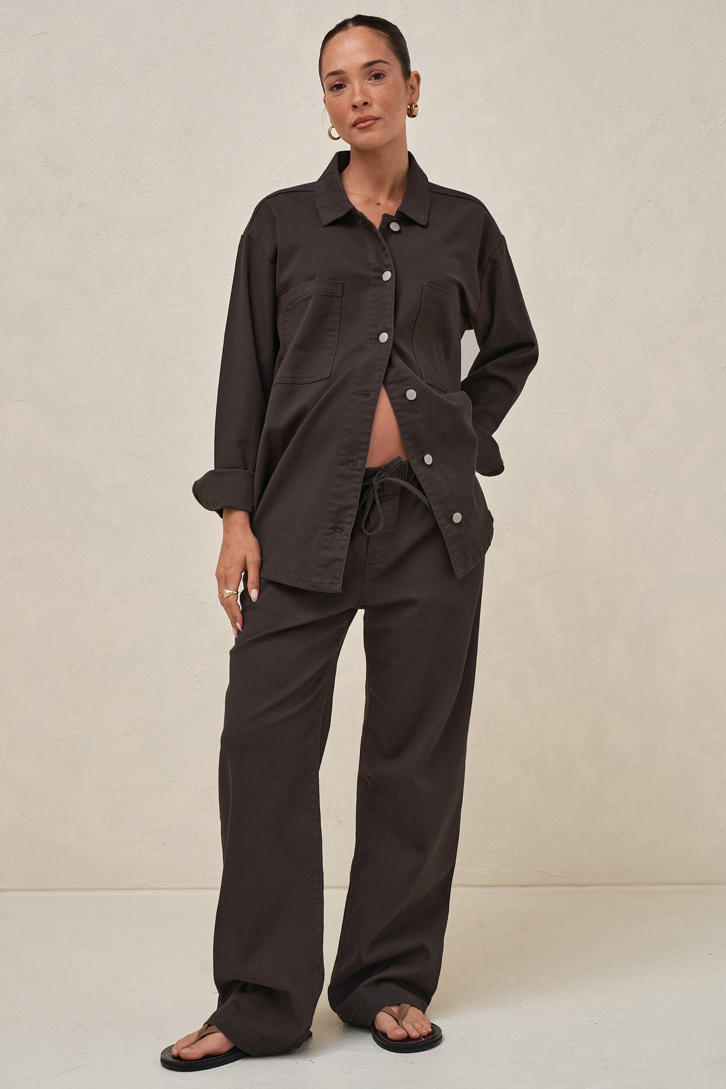 Frequent Denim Shirt - Chocolate