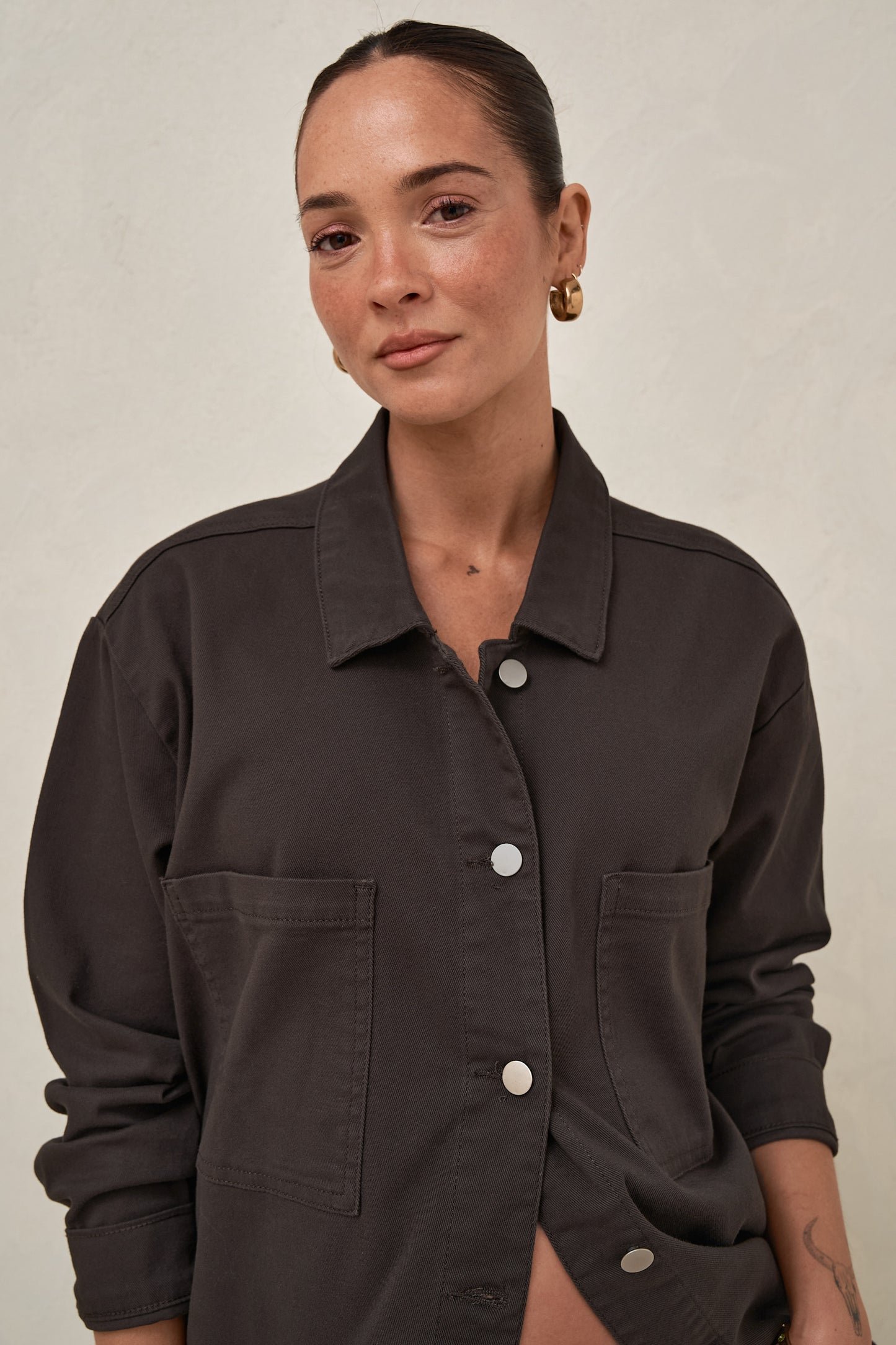 Frequent Denim Shirt - Chocolate