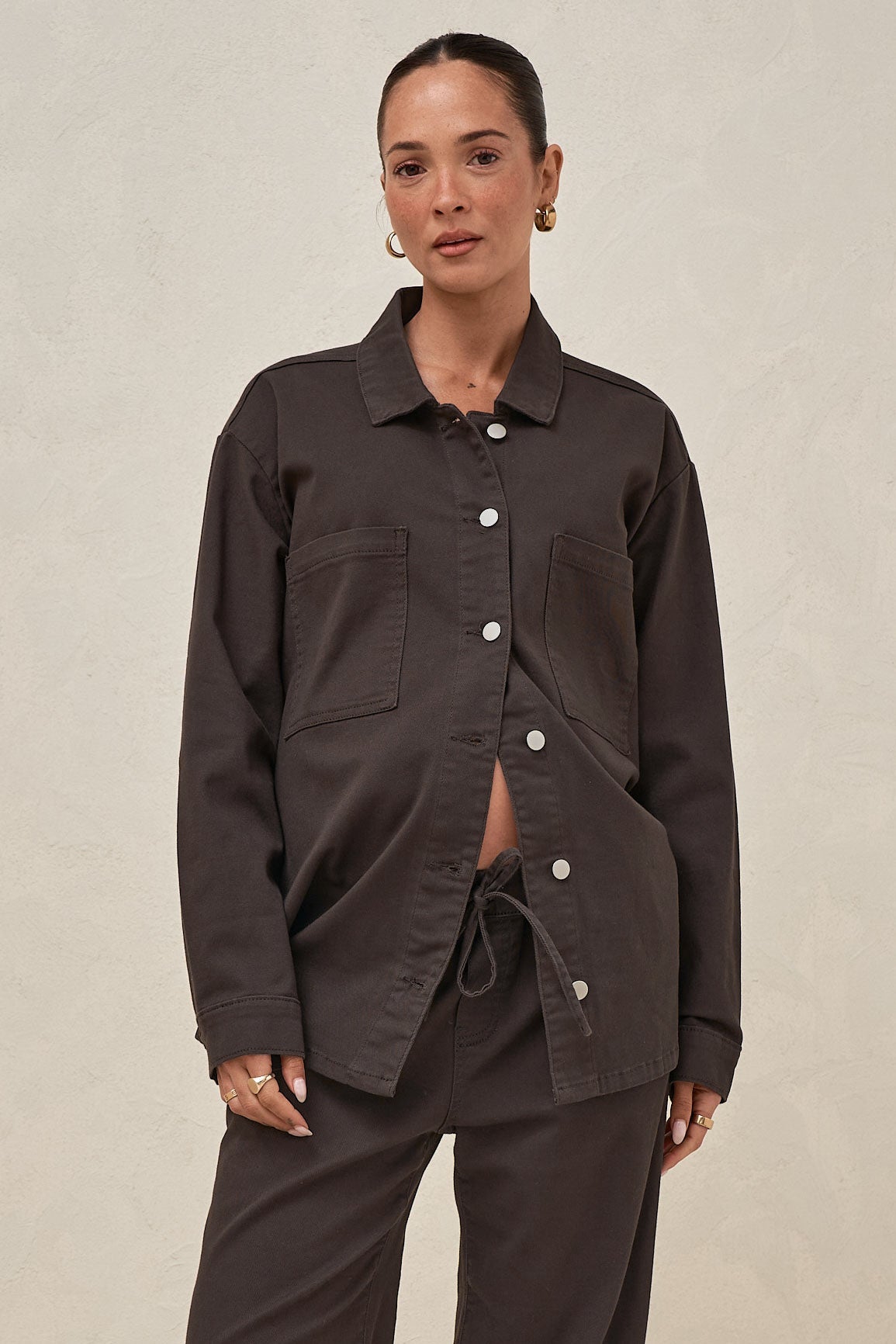 Frequent Denim Shirt - Chocolate