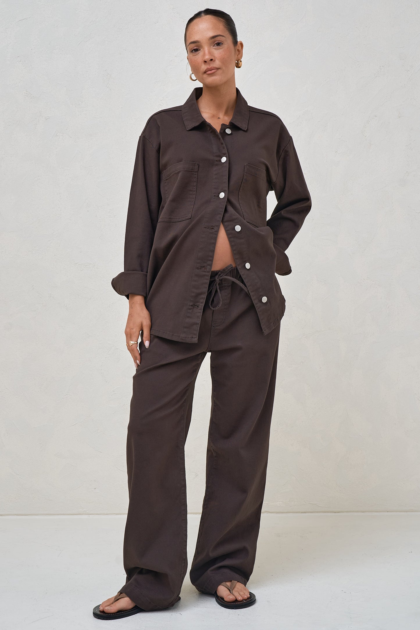 Frequent Denim Shirt - Chocolate