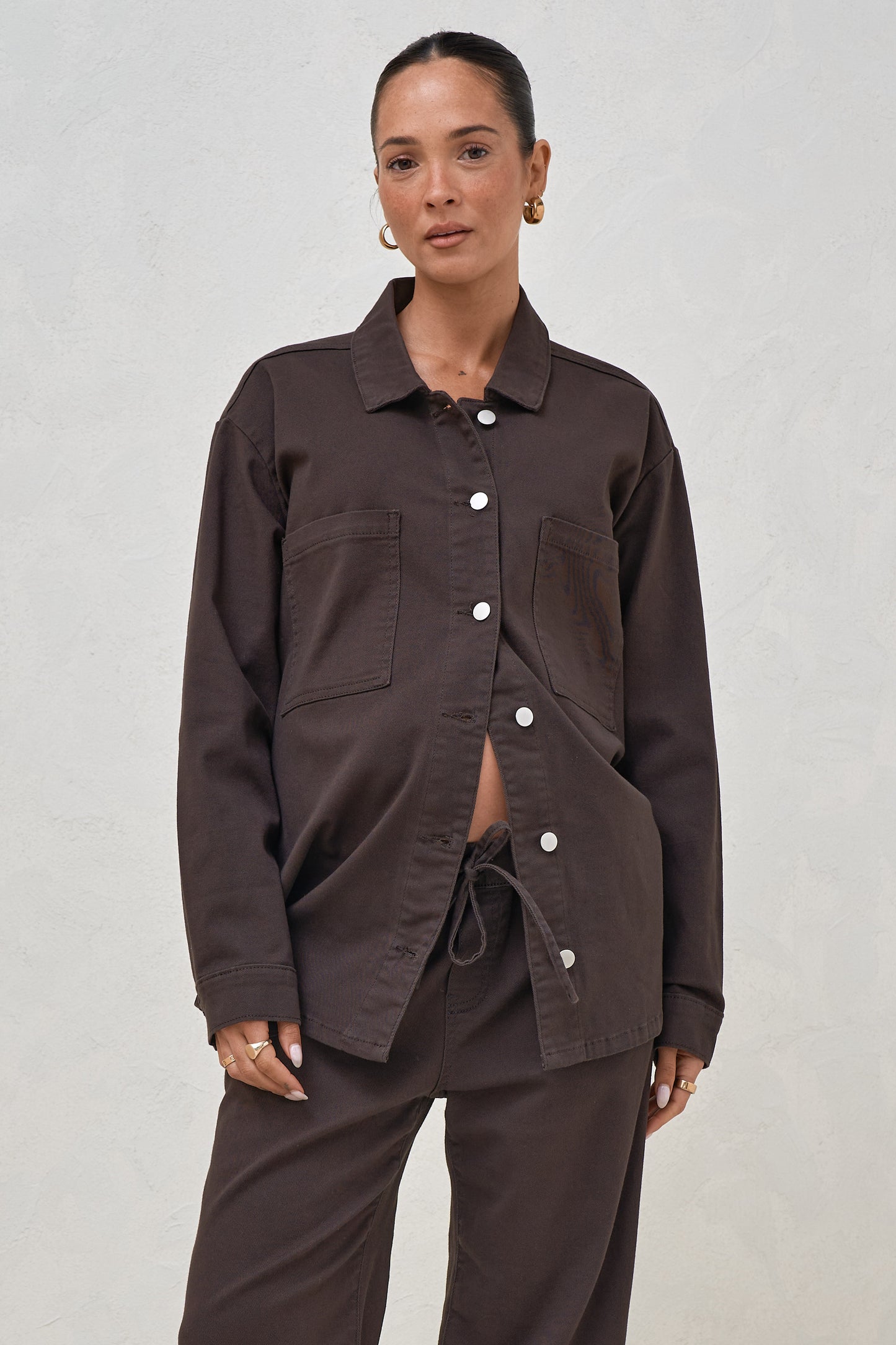 Frequent Denim Shirt - Chocolate
