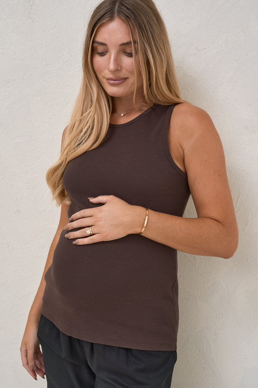 Something Else Nursing Tank - Chocolate