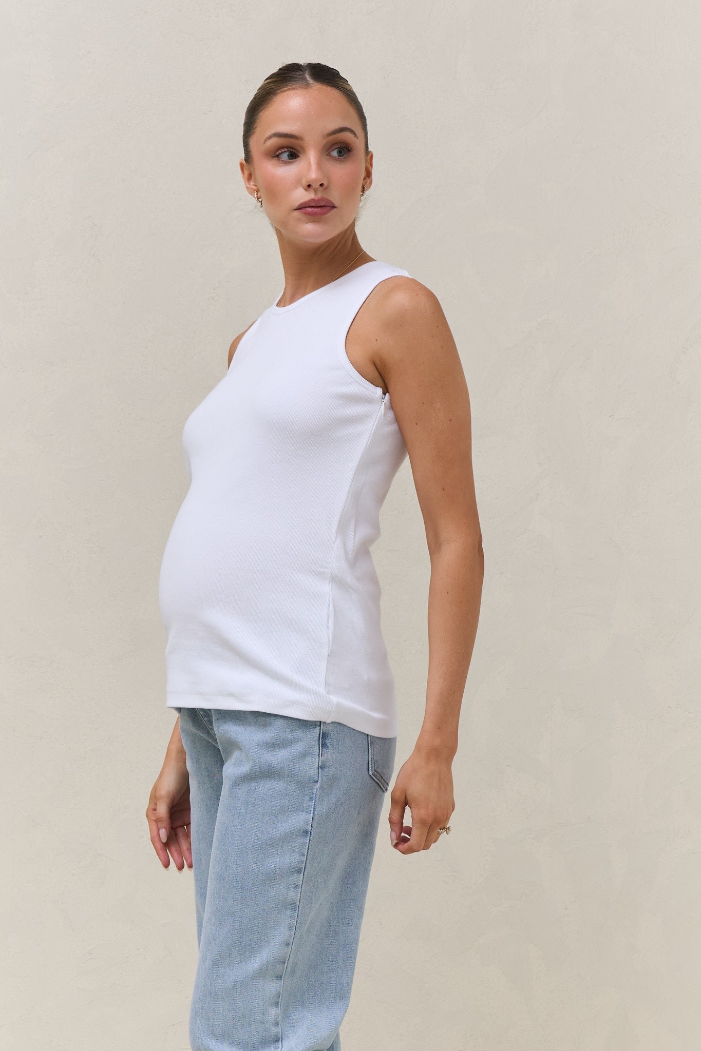 Something Else Nursing Tank - White