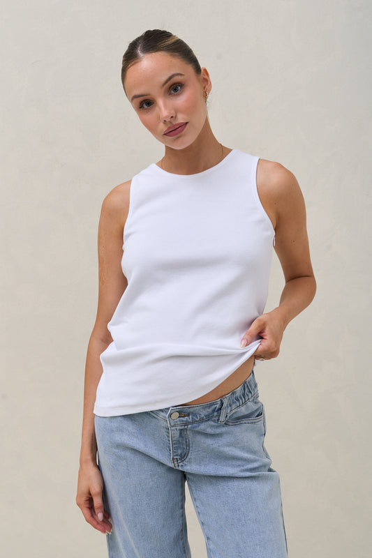 Something Else Nursing Tank - White