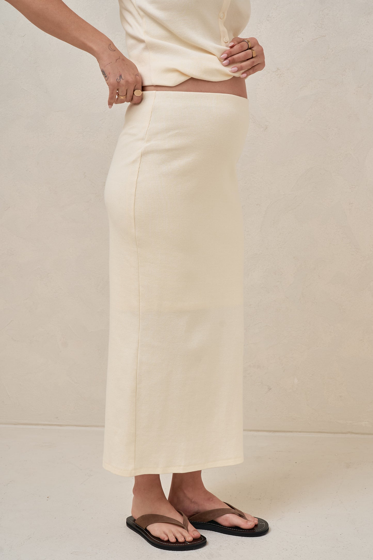 Storyline Midi Skirt - Butter