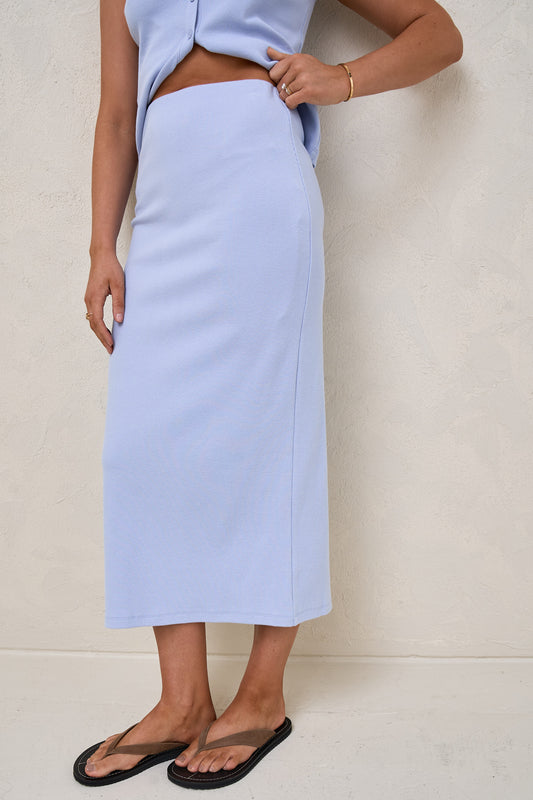 Storyline Midi Skirt - Cornflower