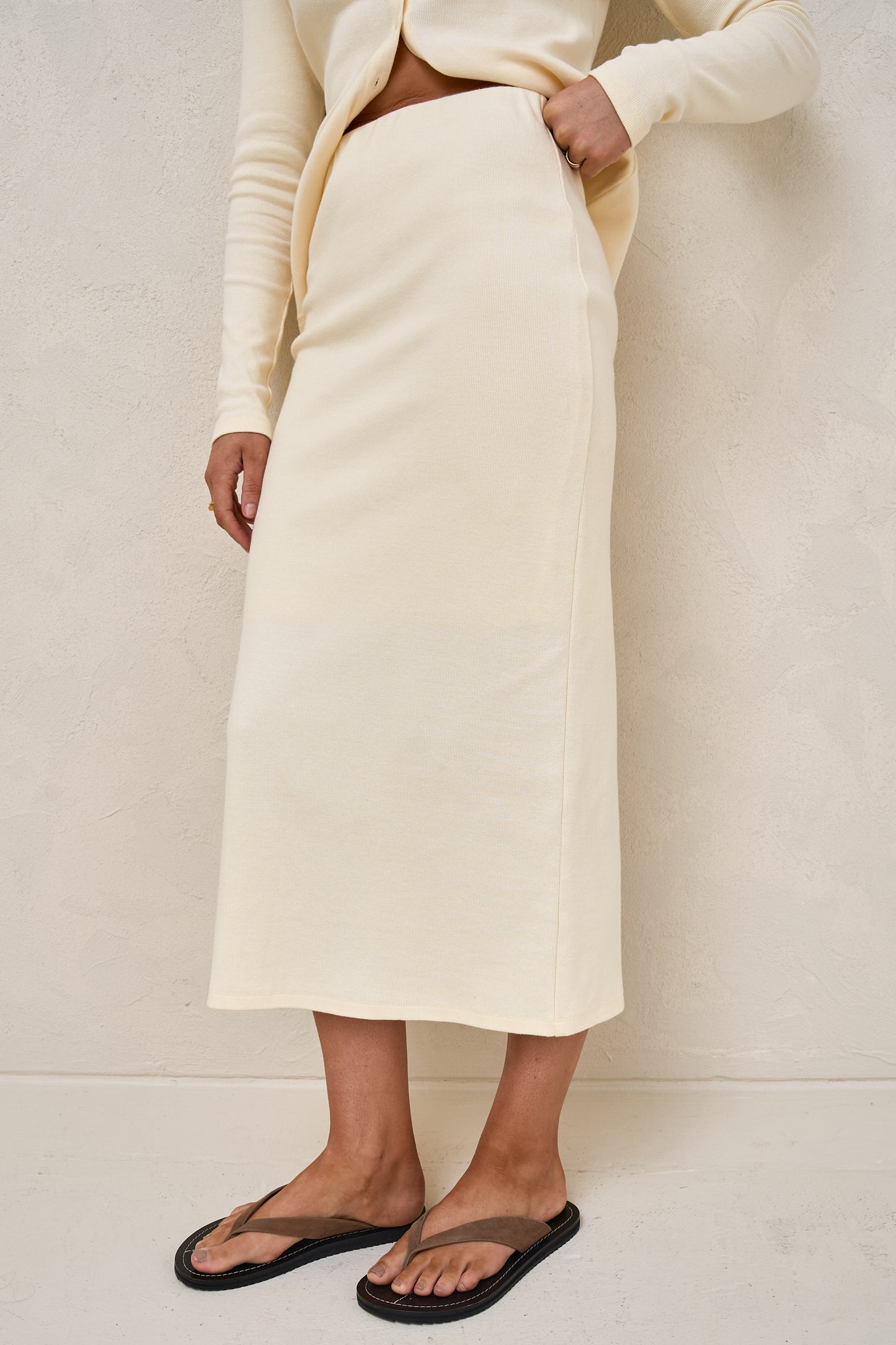 Storyline Midi Skirt - Butter