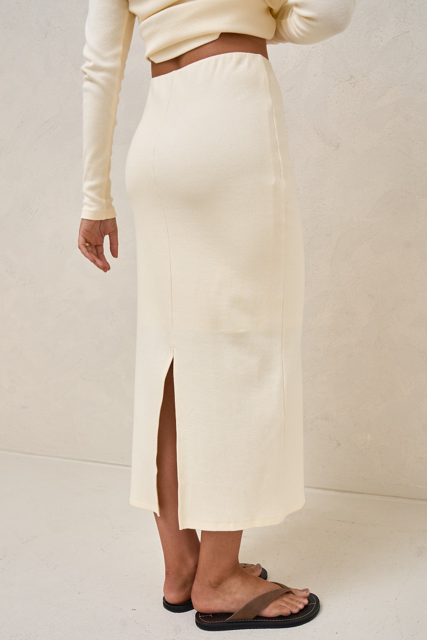 Storyline Midi Skirt - Butter