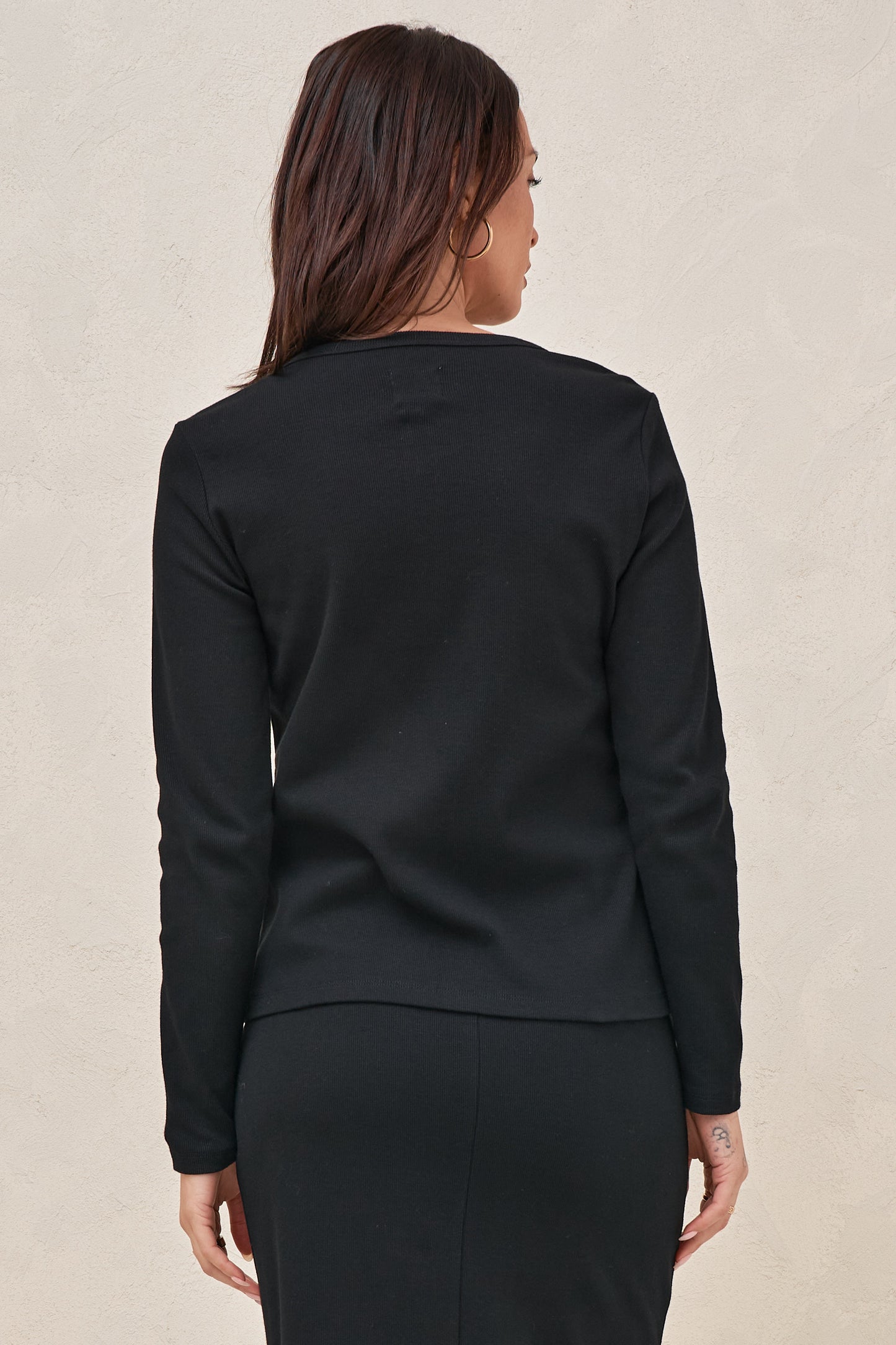 Storyline Long Sleeve Top - Black