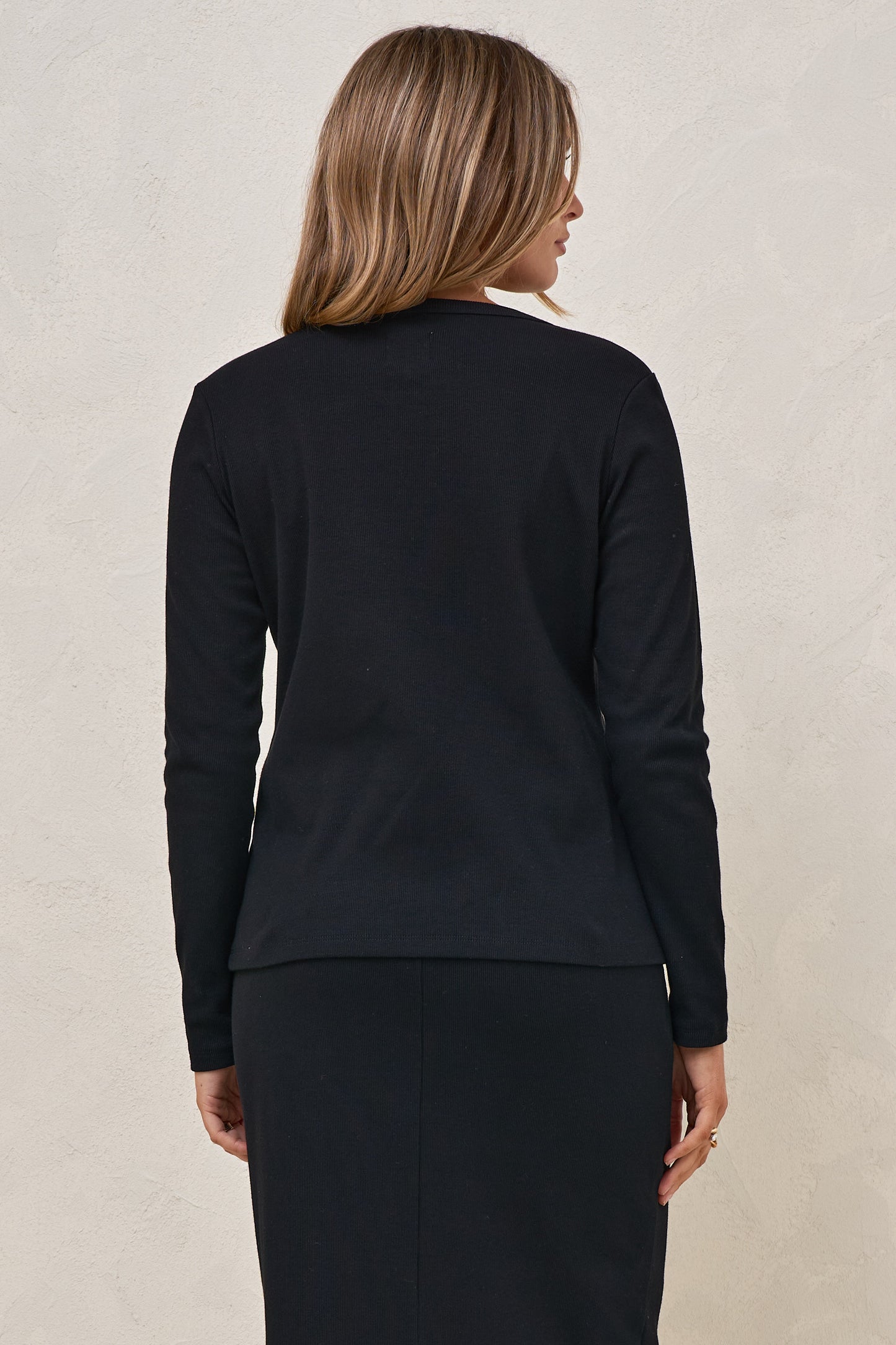 Storyline Long Sleeve Top - Black