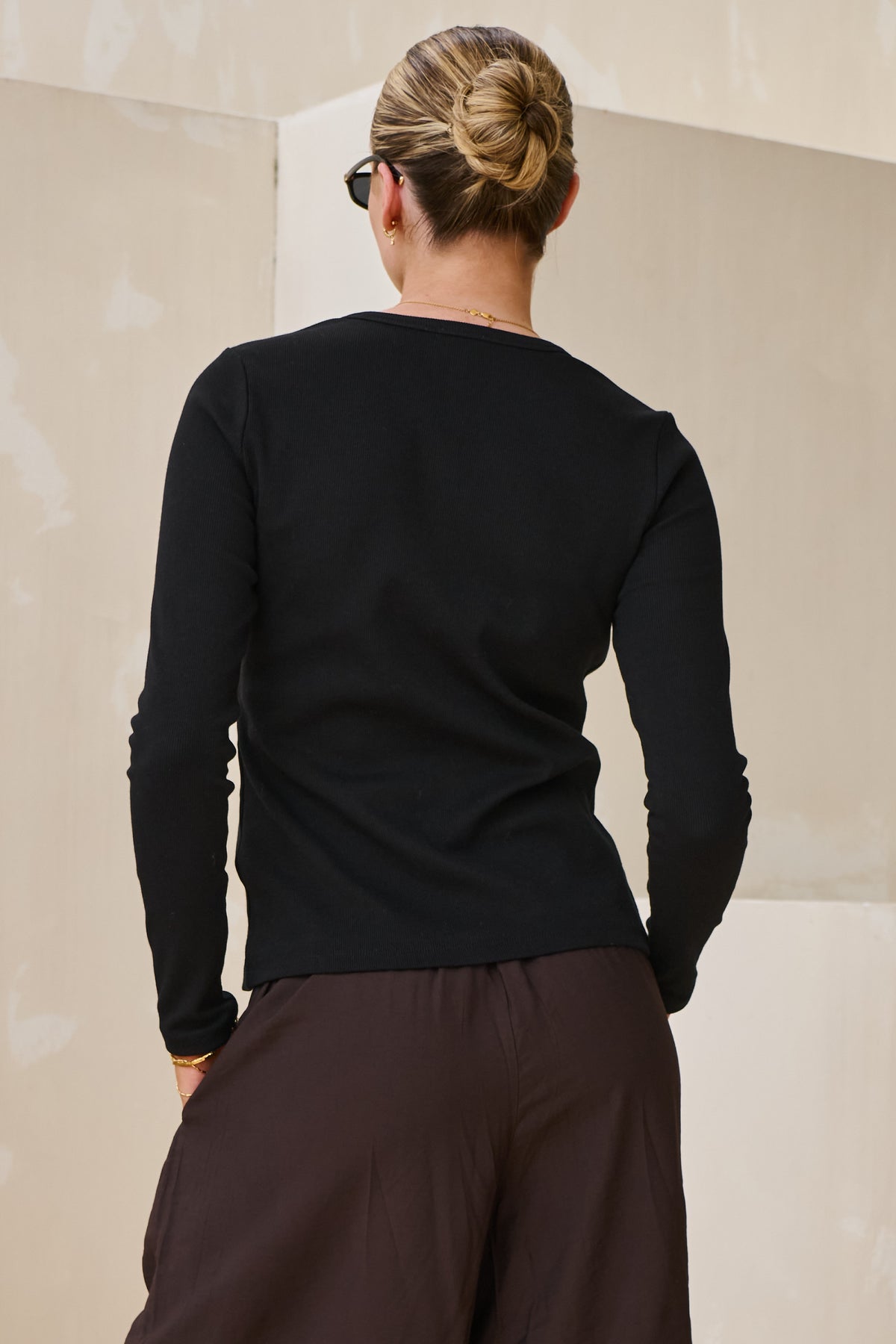 Storyline Long Sleeve Top - Black