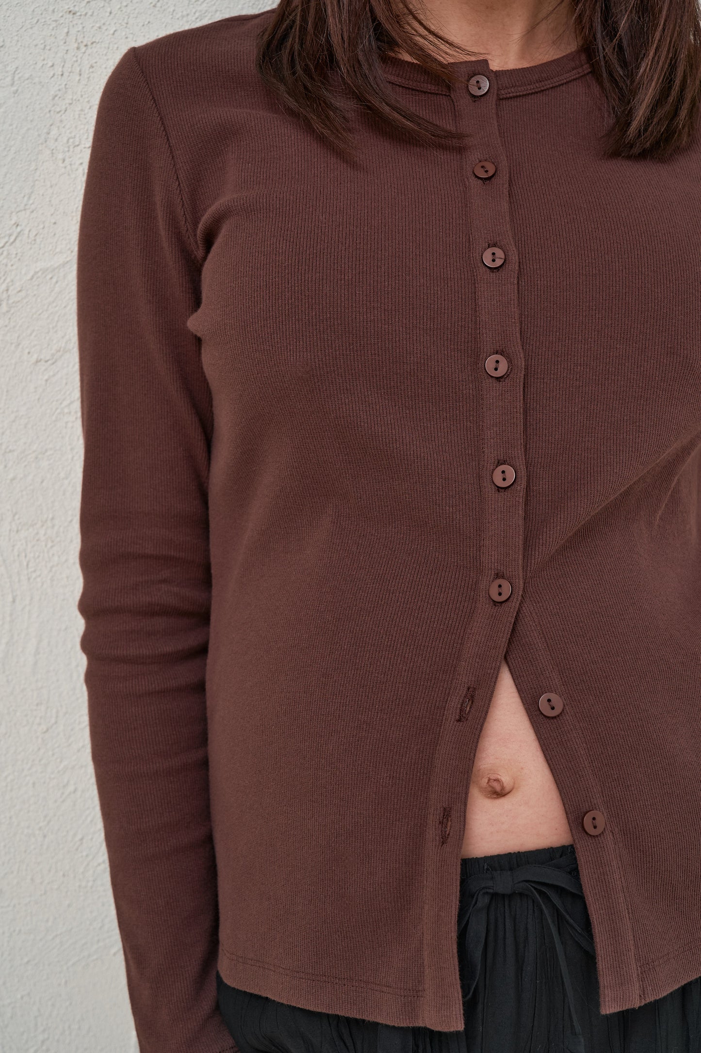 Storyline Long Sleeve Top - Chocolate