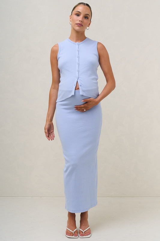Storyline Button Tank - Cornflower