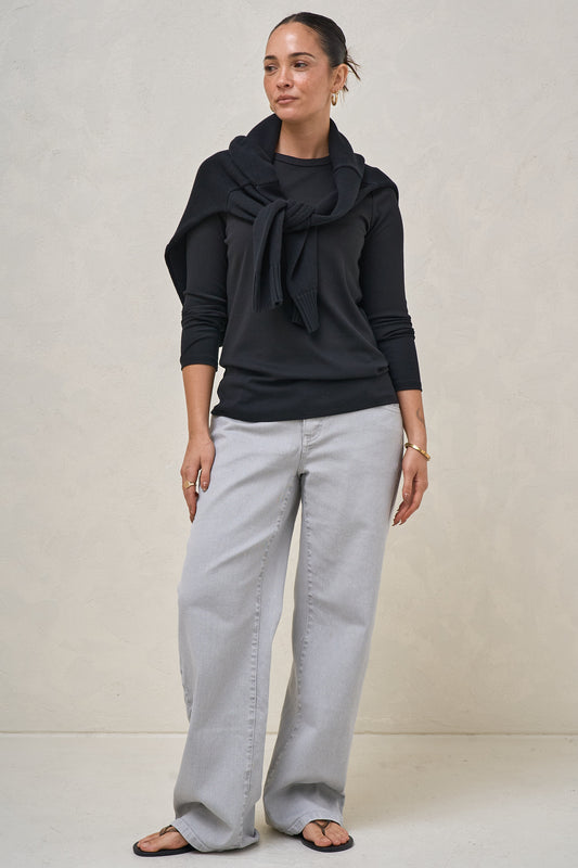 Elemental Long Sleeve Top - Black