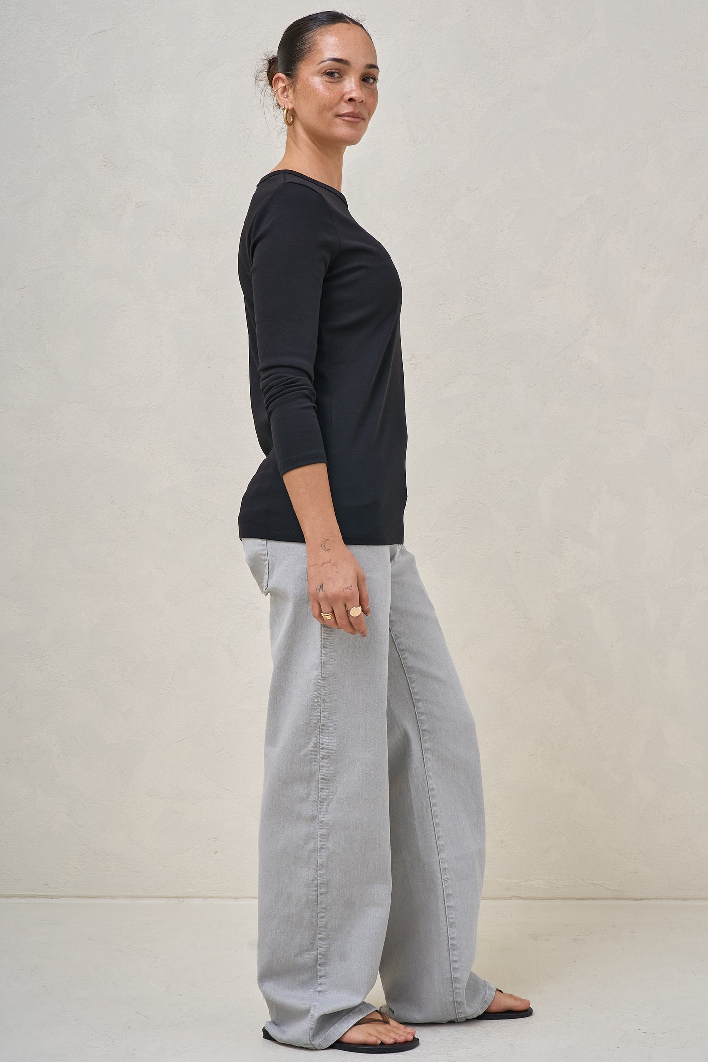 Elemental Long Sleeve Top - Black