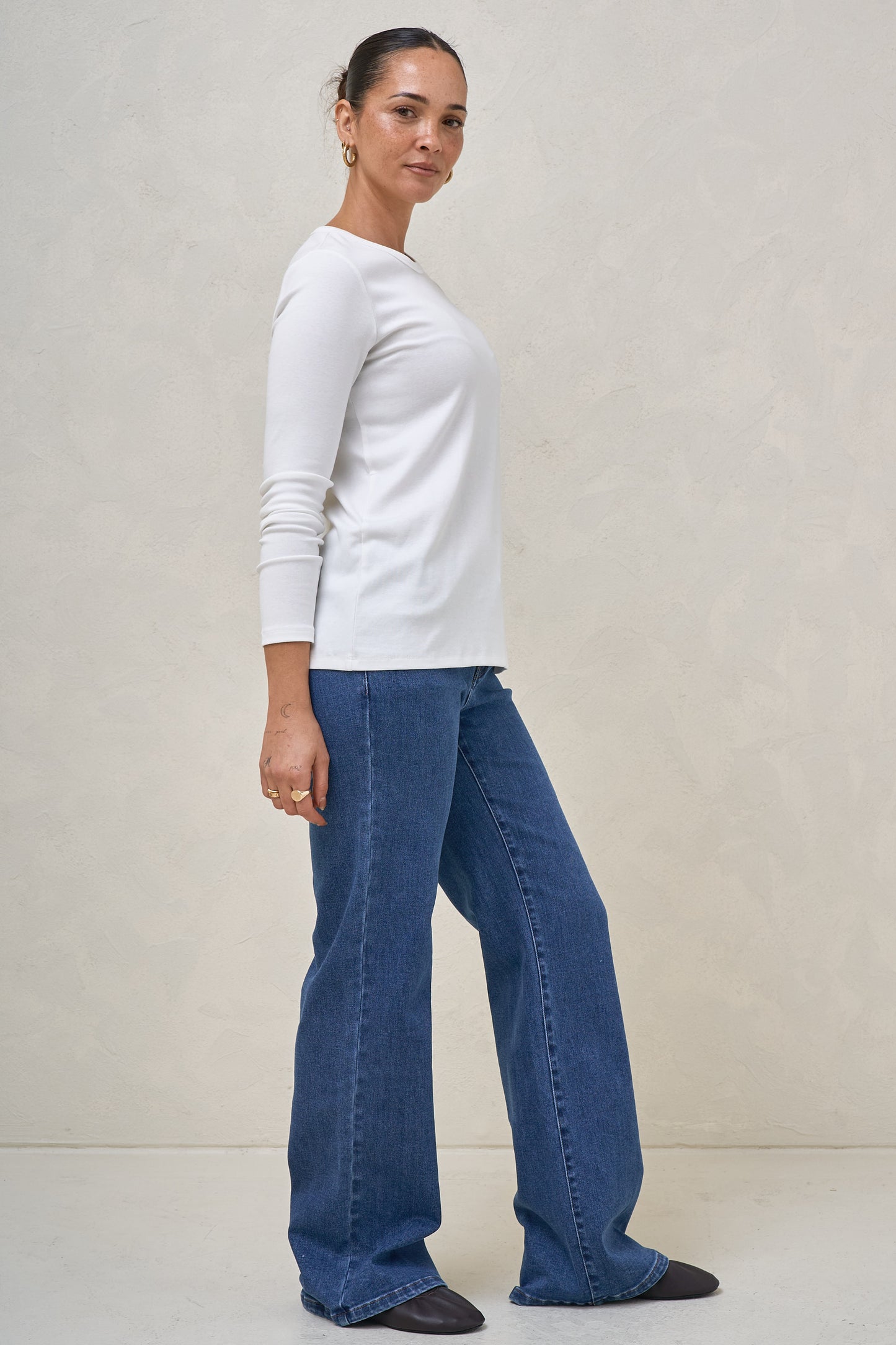 Elemental Long Sleeve Top - White