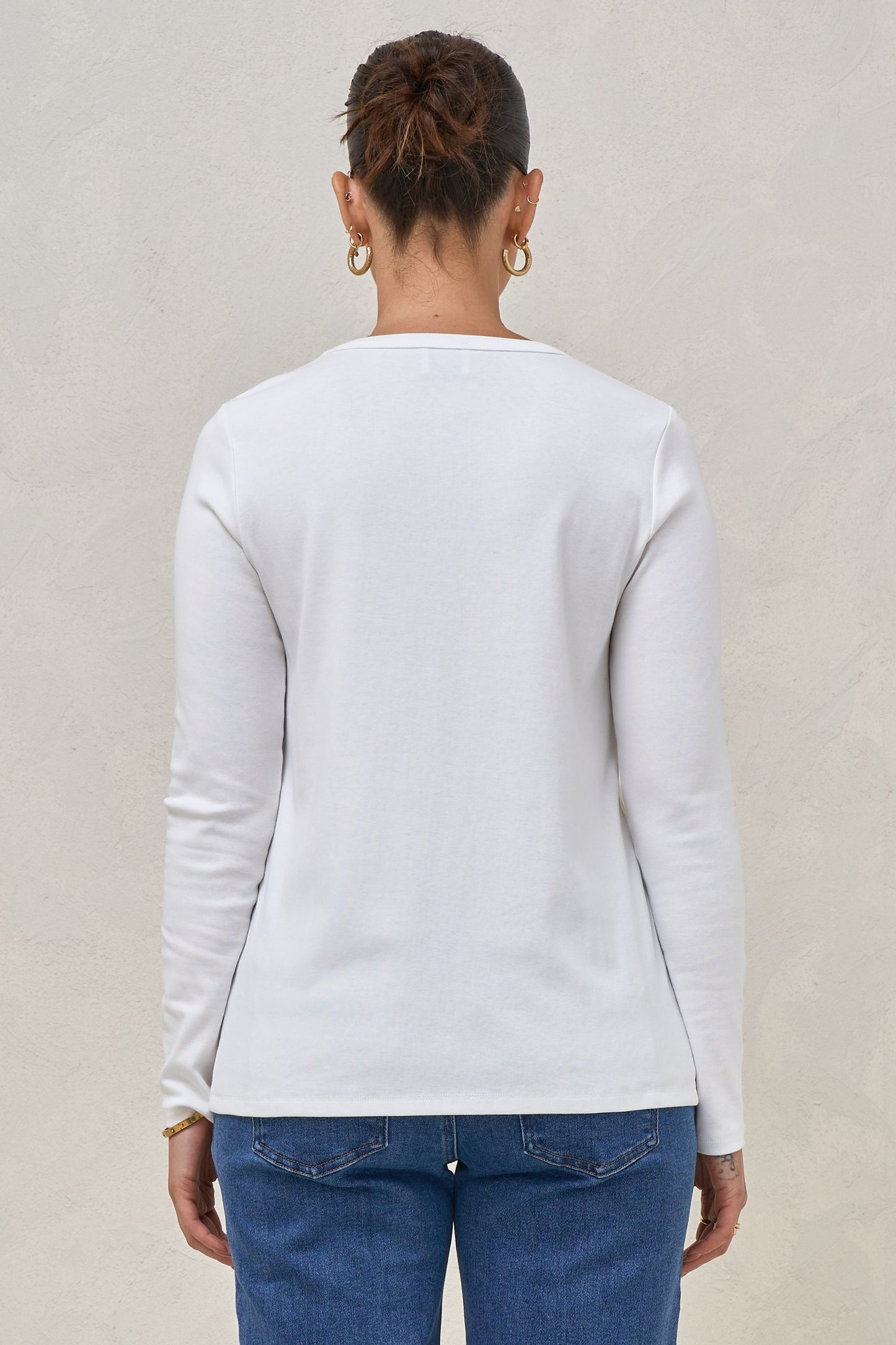 Elemental Long Sleeve Top - White