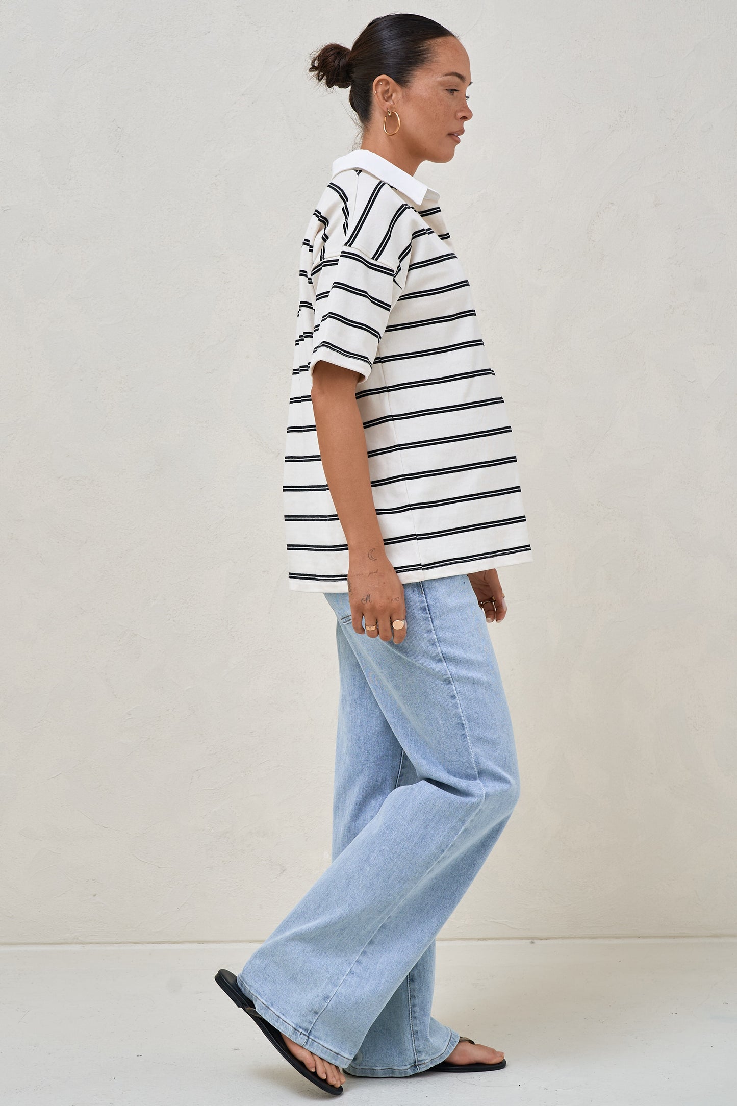 Game Plan Polo Tee - Stripe